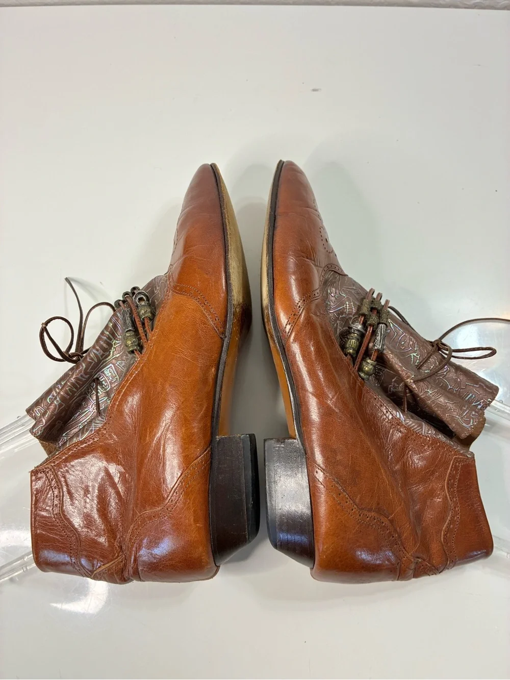 Moda Magnus Made in Italy 40EU LEA  Ankle Boots Victorian Pixie Granny Chic Boho